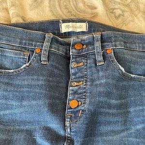 Madewell 28 Tall Button Fly Jeans